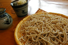 秋保草庵の十割の生粉打ちそば